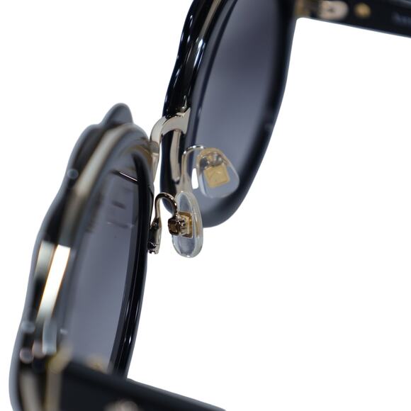 Kate Spade KARRIE Round Oversized Flower Sunglasses - Black / Gray Gradient-NWT - Picture 9 of 10